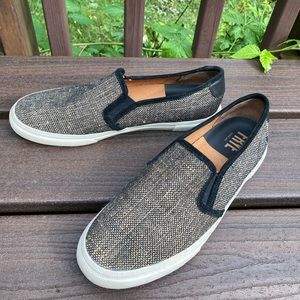Frye Women's Gia Canvas Slip-On Sneakers Black Multi Size 11 M